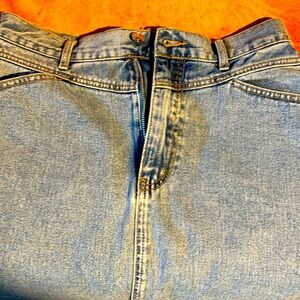 SHEIN Blue Jean skirt with front split size L